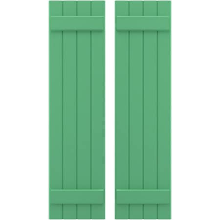 Ekena Millwork Americraft 4-Board, 2 Batten Exterior Real Wood Joined Board-n-Batten Shutters, ARW101BB414X72LPH, PR ARW101BB414X72LPH